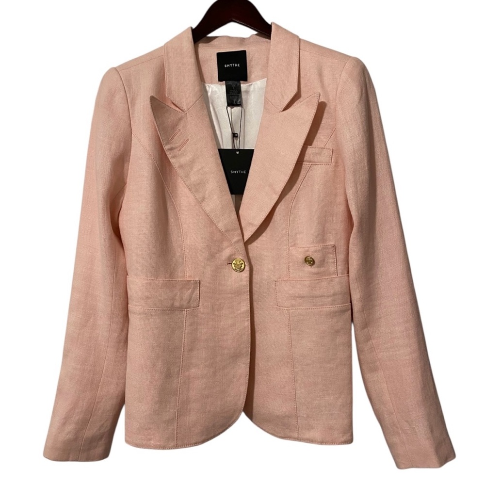 NWT SMYTHE Classic Duchess Blazer Ballet Pink Size 8 Revolve - Picture 9 of 12
